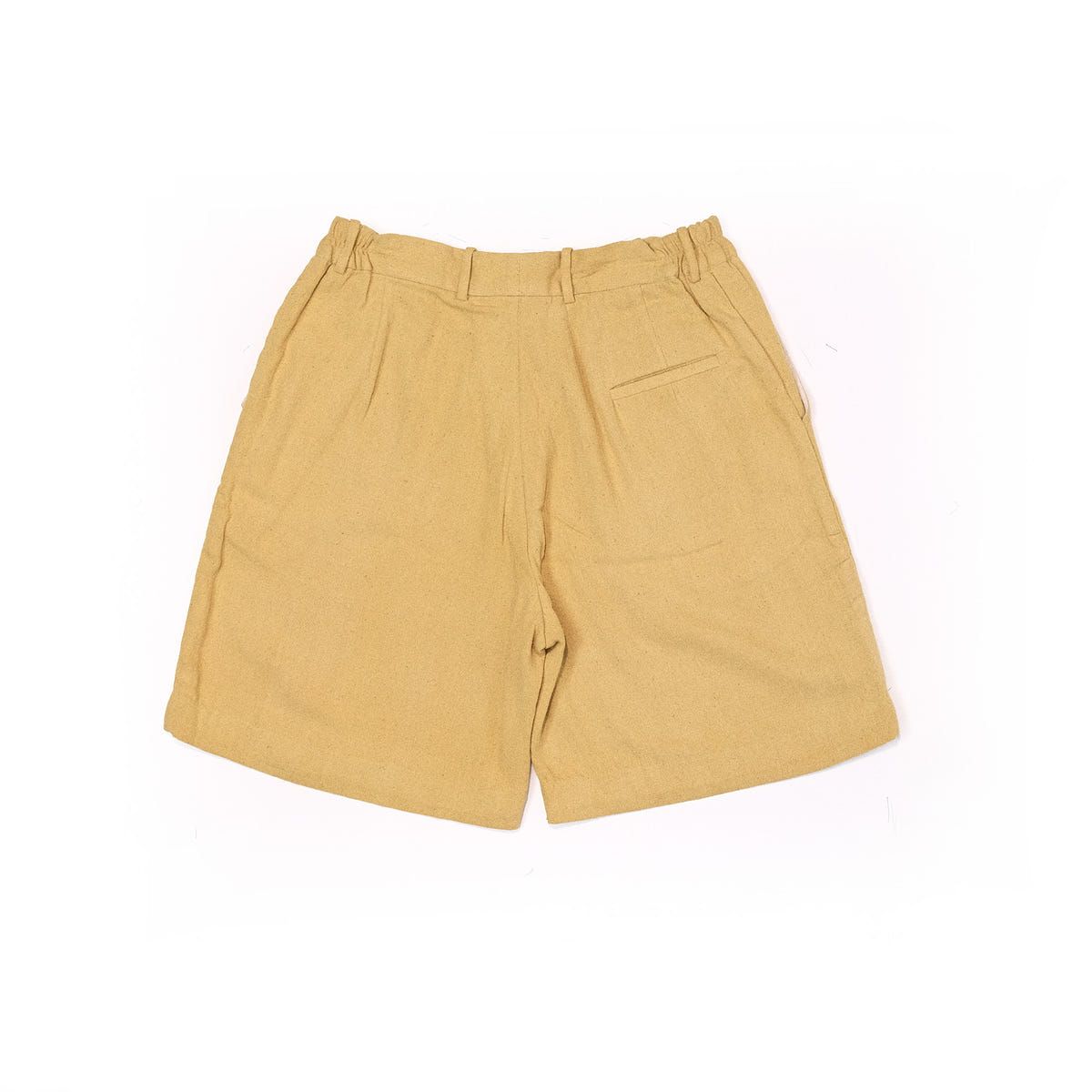 plain unisex shorts in lemon yellow - image 3