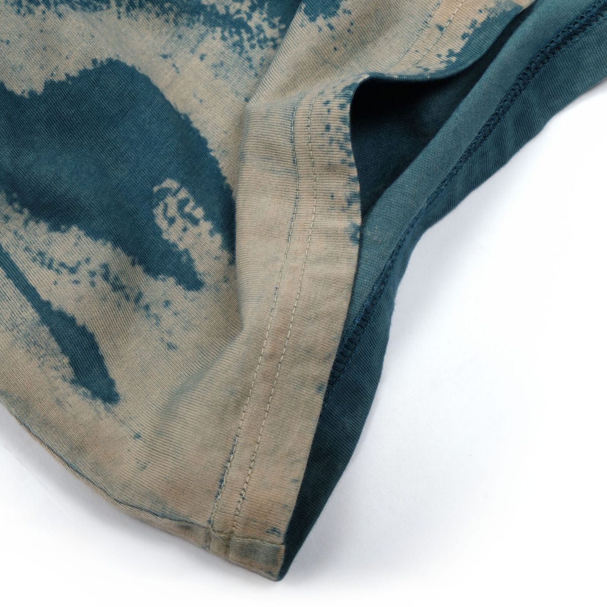 oversized organic cotton printed t-shirt in forest teal - image 3