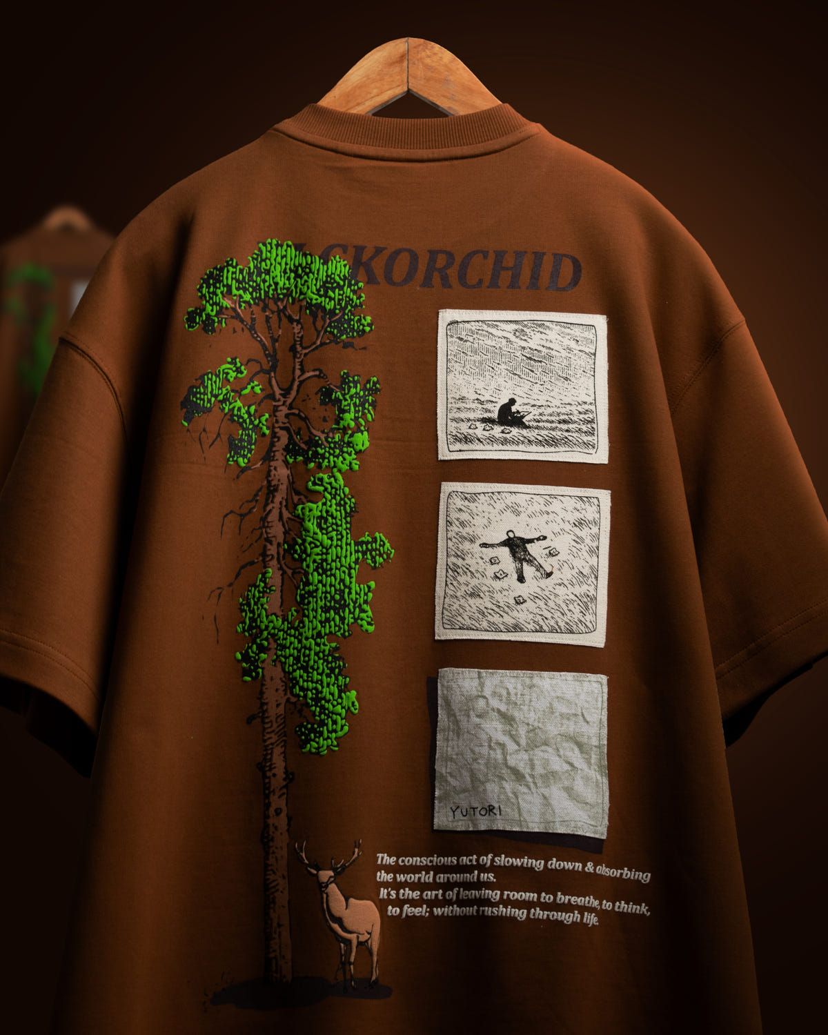 YUTORI T-SHIRT [MOCHA] - image 1