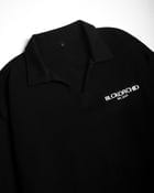 Johnny Collar Ribbed T-Shirt Black view 2