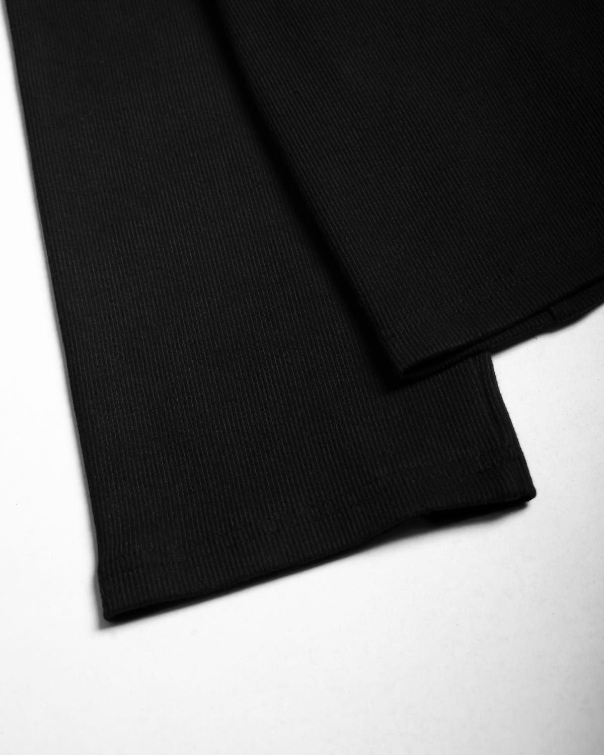 Johnny Collar Ribbed T-Shirt Black - image 3