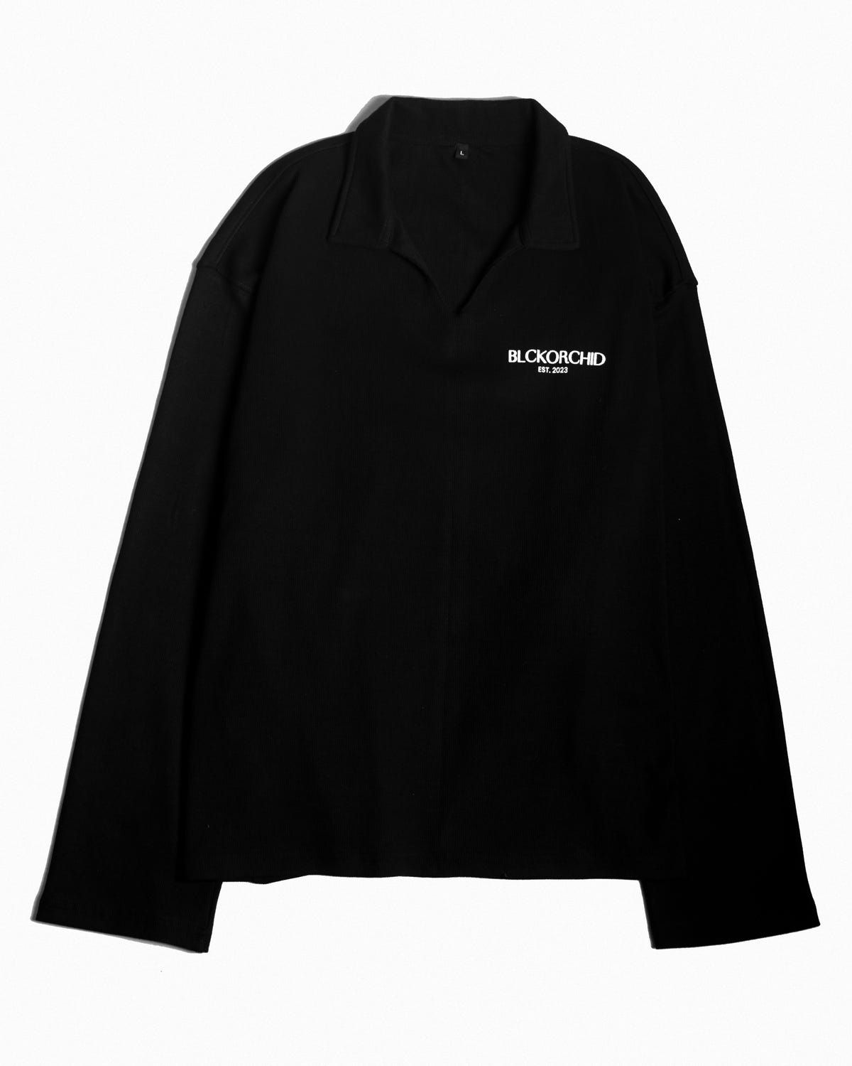 Johnny Collar Ribbed T-Shirt Black - image 4