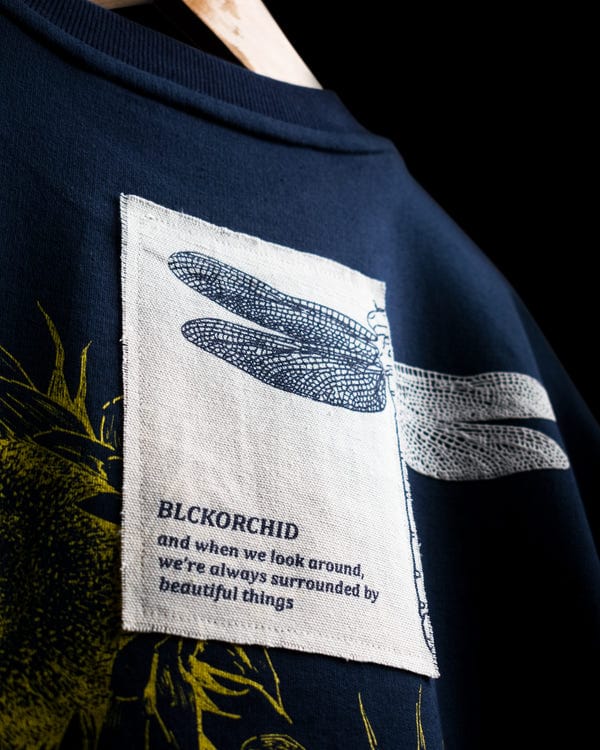 Blckorchid — FINDING PEACE T-SHIRT (NAVY)