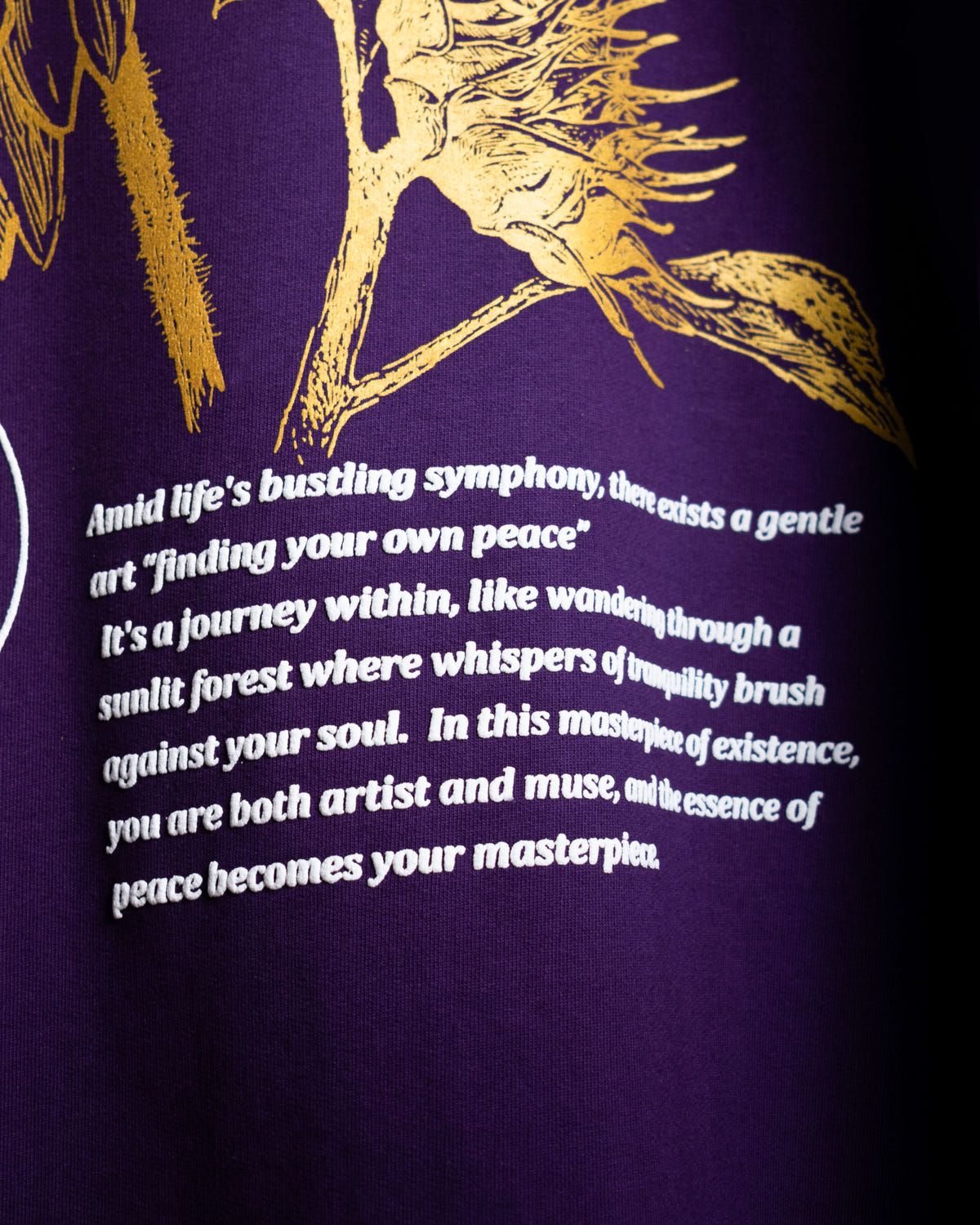 FINDING PEACE T-SHIRT [NOCTURNE VIOLET] - image 3