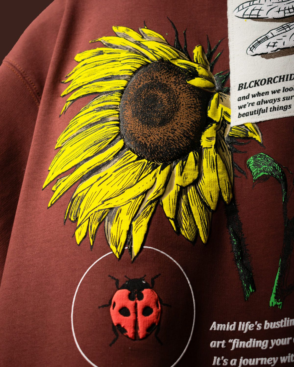 FINDING PEACE 2.0 T-SHIRT [BURNT UMBER] - image 3