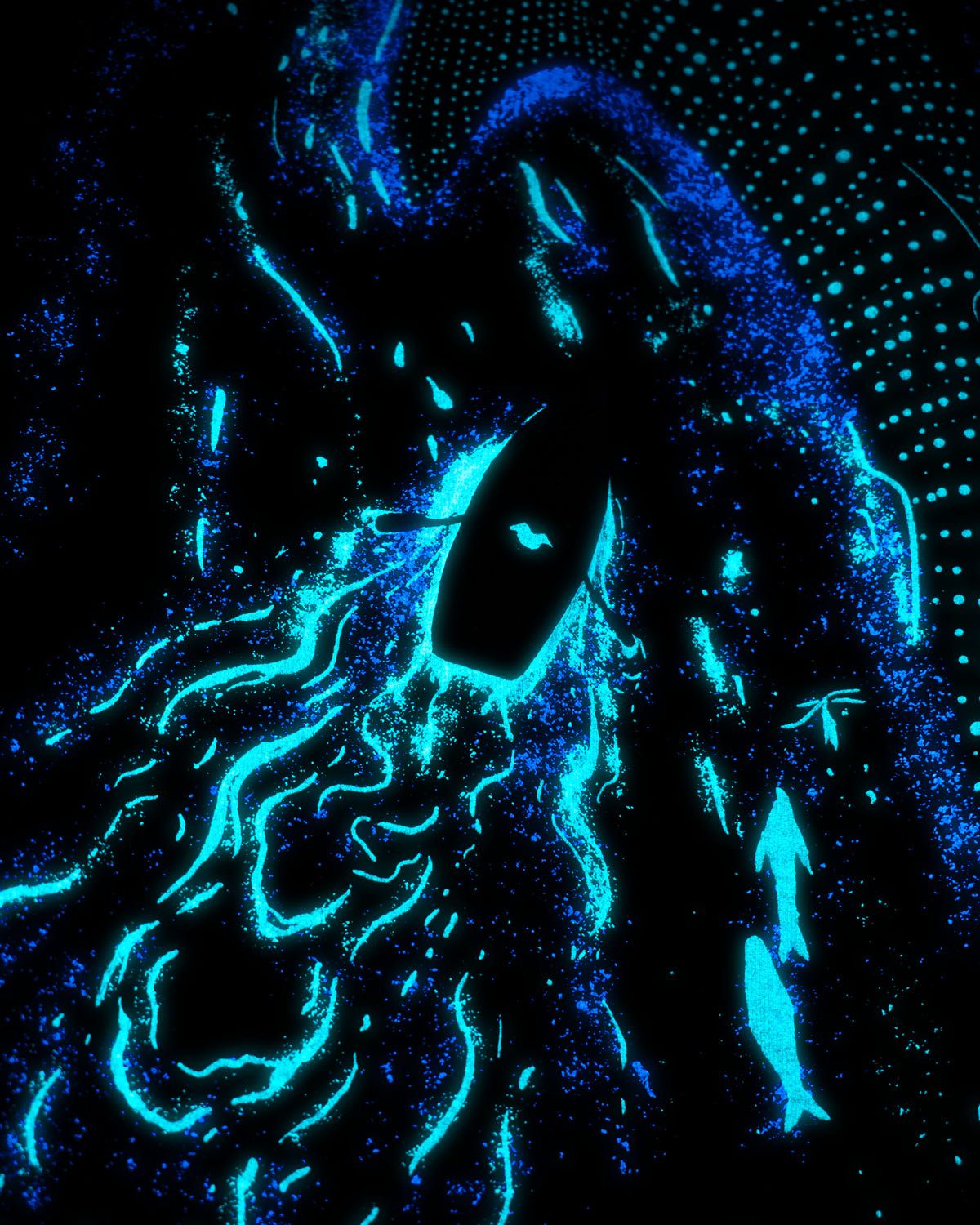 A GLOWING OCEAN T-SHIRT [GLOW IN DARK] - image 4