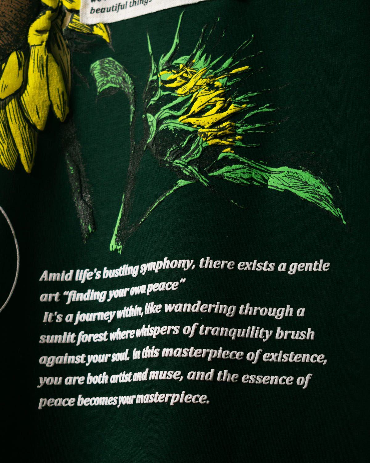 FINDING PEACE 2.0 T-SHIRT [FOREST GREEN] - image 5