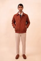 AKSA Bomber I | Silk Printed Bomber Jacket | S-M-L view 1