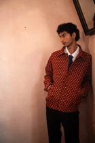 AKSA Bomber I | Silk Printed Bomber Jacket | S-M-L view 4