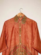 RAGA VI | Oversized Orange Printed Shirt | M view 2