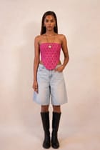 FALAK I | Silk Brocade Tube Corset | S-M view 1