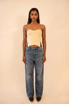 VANA V| Off-White Cording Detail Corset | S-M view 1