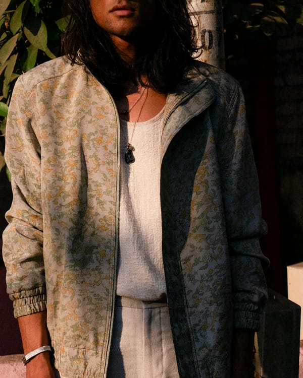 BODEMENTS — AKSA Bomber V | Silk Printed Bomber Jacket | S-M-L