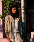 AKSA Bomber V | Silk Printed Bomber Jacket | S-M-L view 3