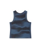 Rope Embroidered Blue Tank Top view 7