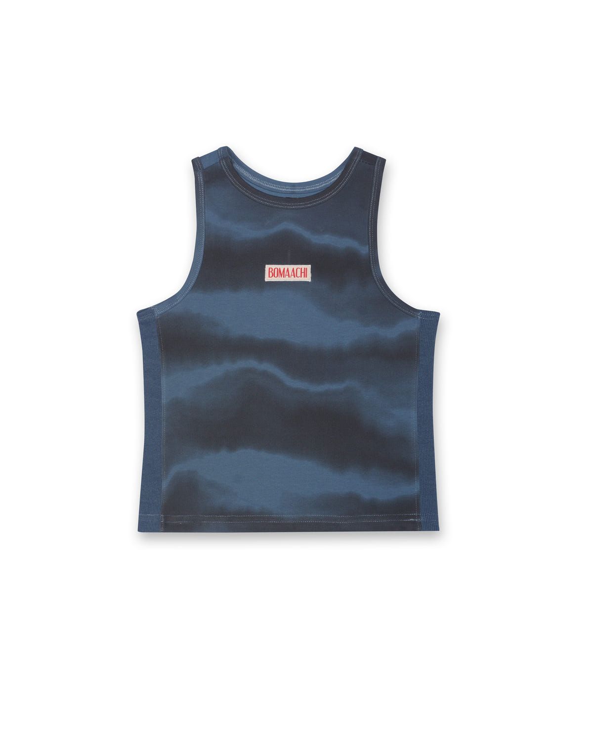 Woven Patch Blue Tank Top - image 1