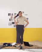 Textured Polo Oat T-shirt (Regular Fit) view 4