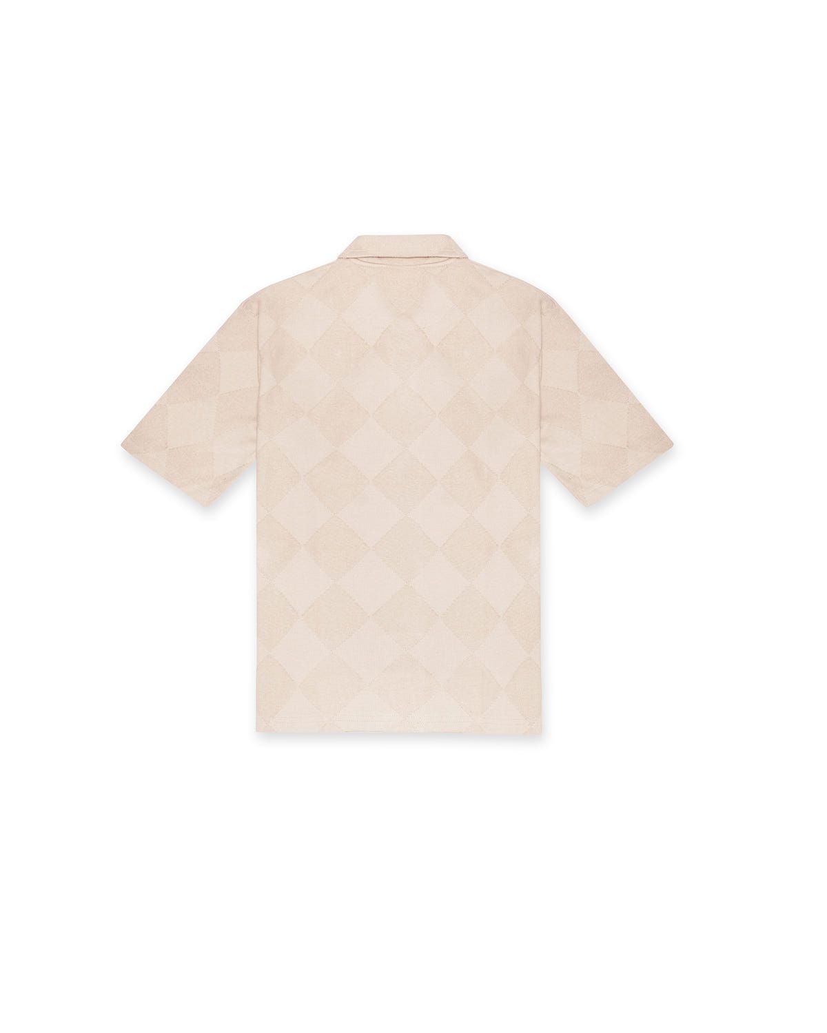 Textured Polo Oat T-shirt (Regular Fit) - image 6