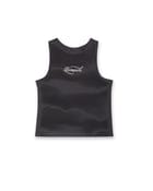 Rope Embroidered GREY Tank Top view 1