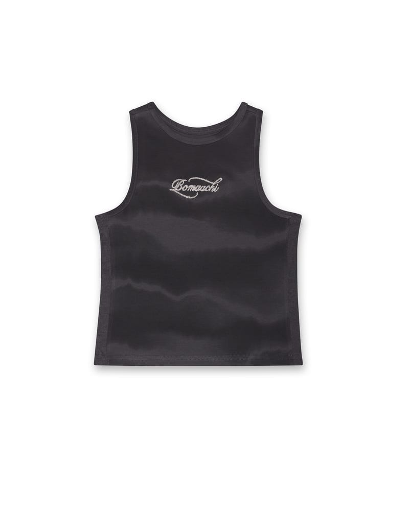 Rope Embroidered GREY Tank Top