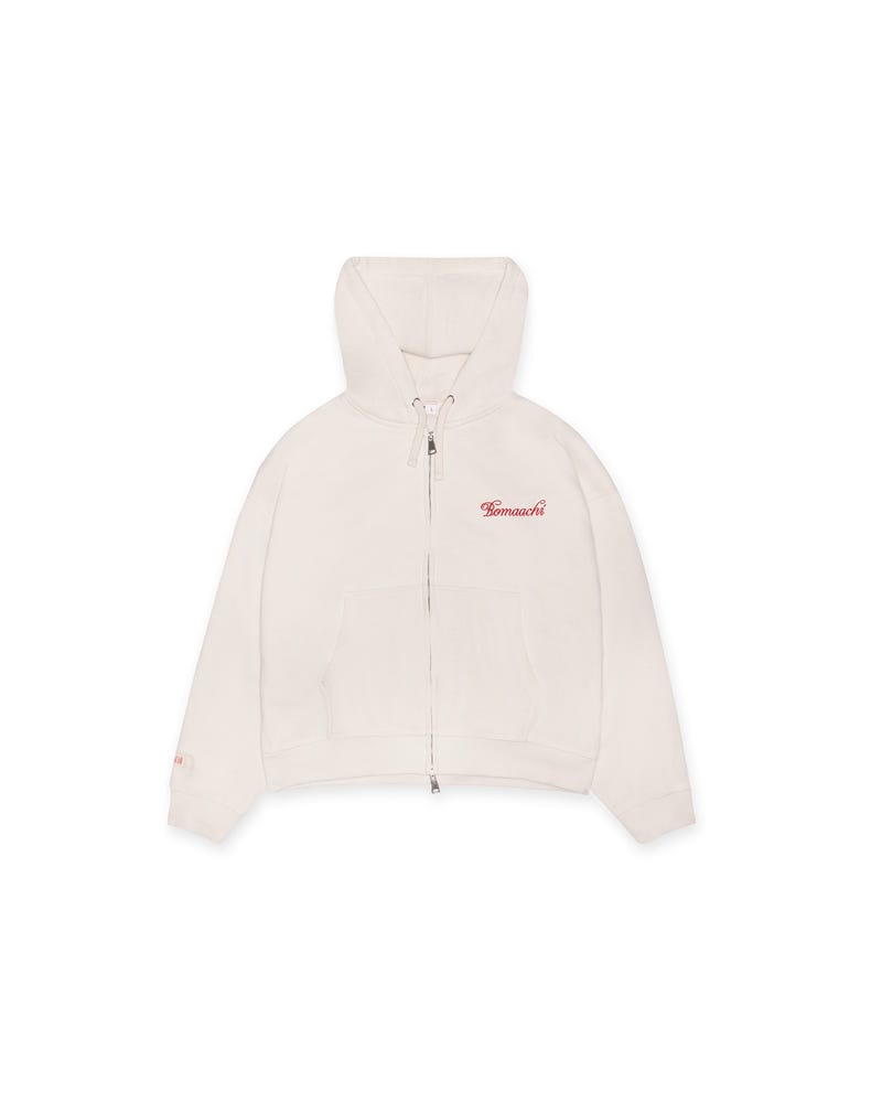 The Signature Rope Zip-Up - Cloud Dancer