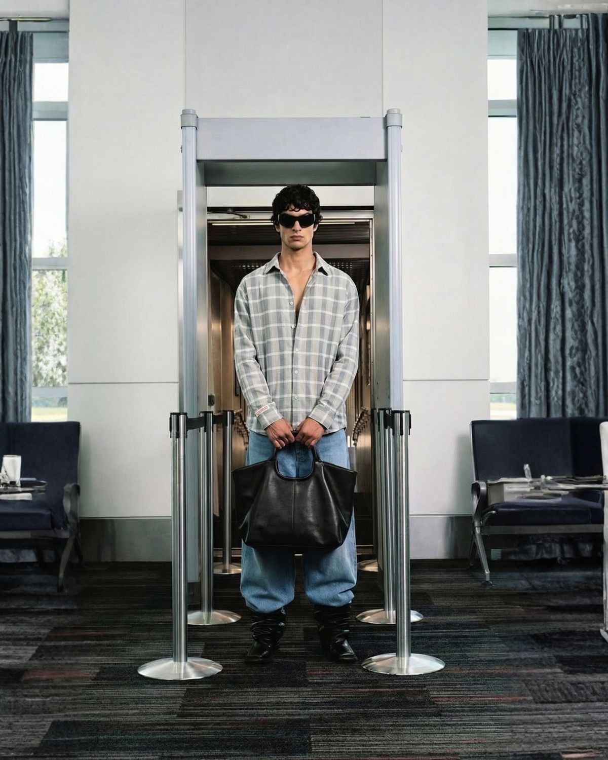 Checkered Shirt Blue - image 3