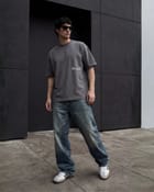 Blank Steel Grey T-shirt view 2