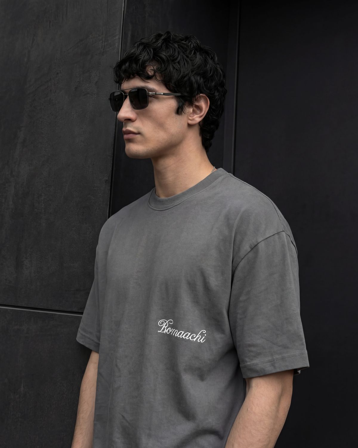 Blank Steel Grey T-shirt - image 4