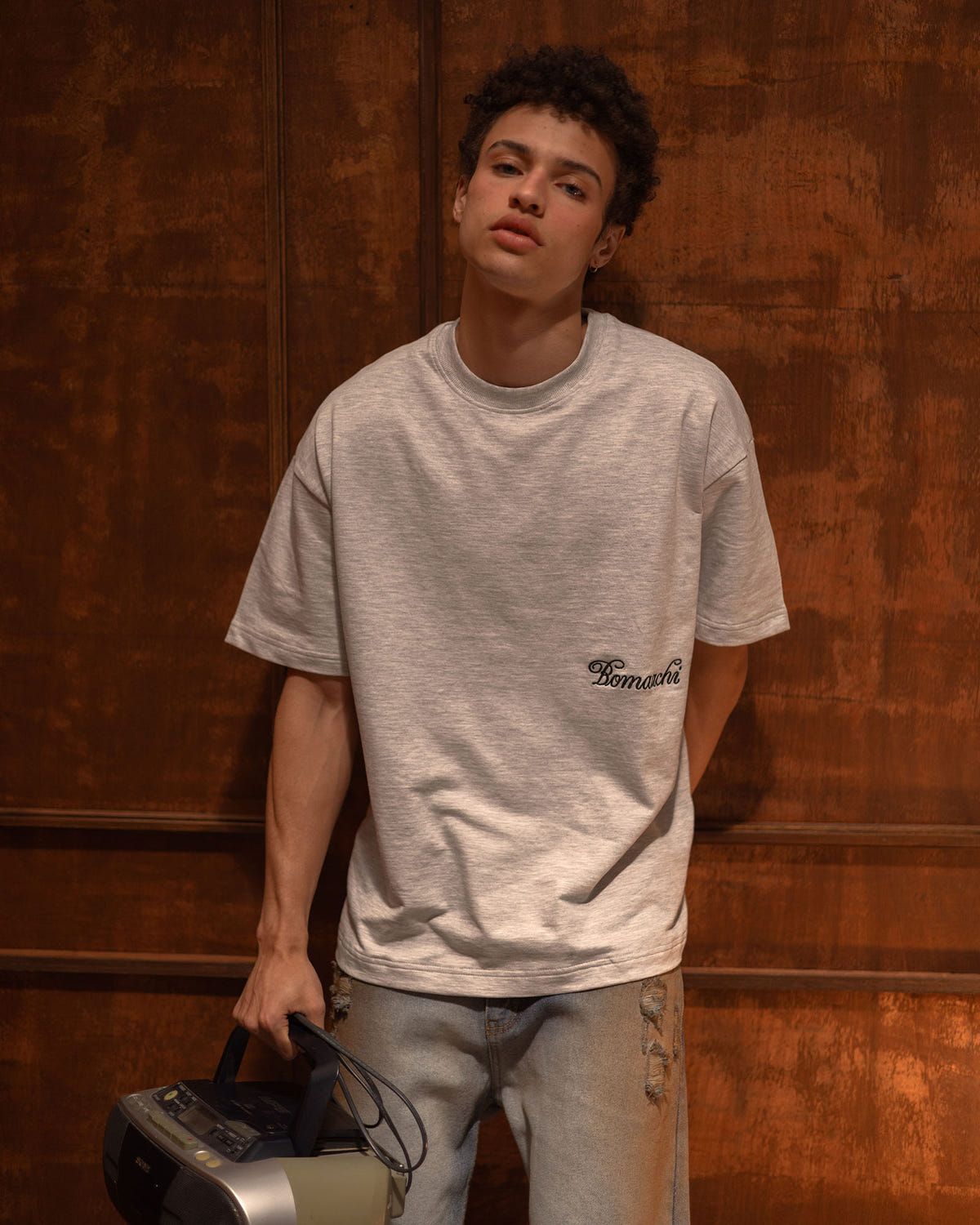 Blank Melange Grey T-shirt - image 4