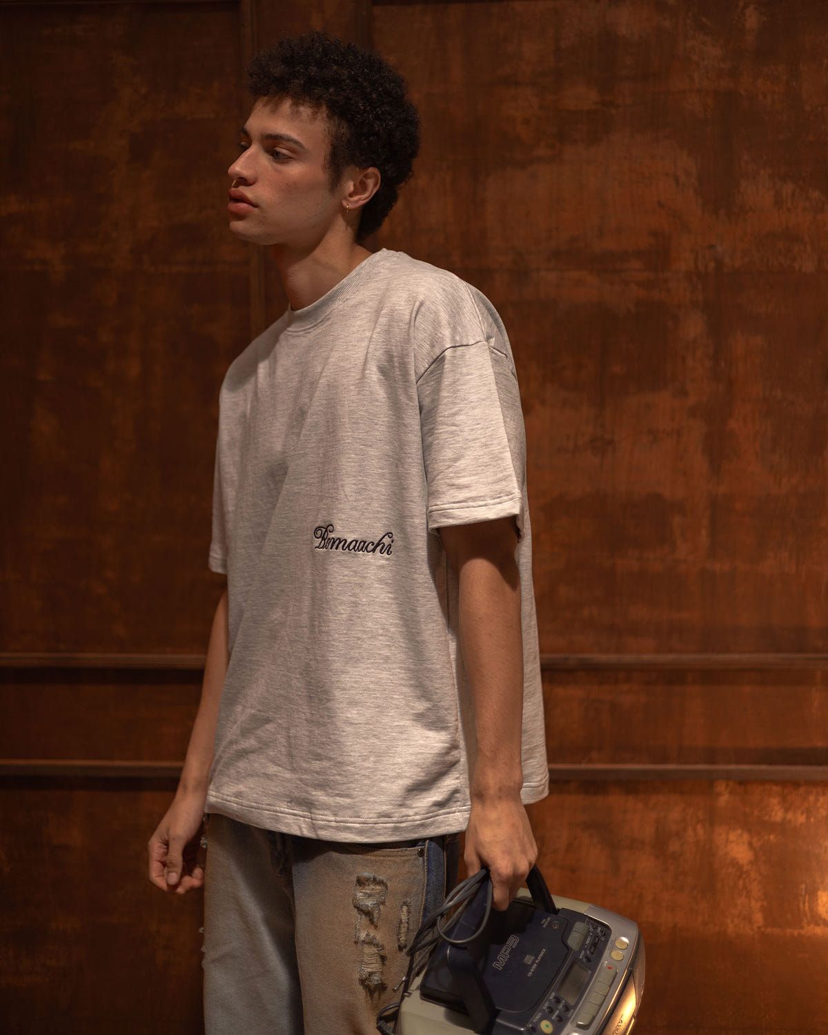 Blank Melange Grey T-shirt - image 5