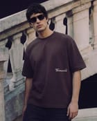 Blank Grey Purple T-shirt view 3