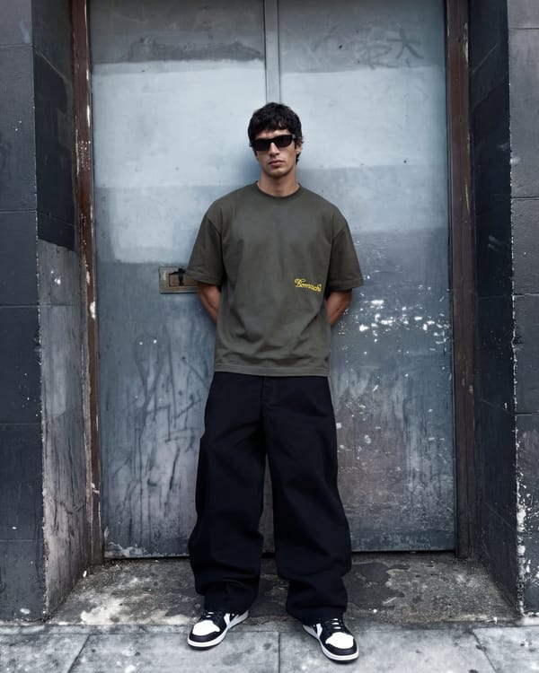BOMAACHI — Blank Dark Grey Green T-shirt