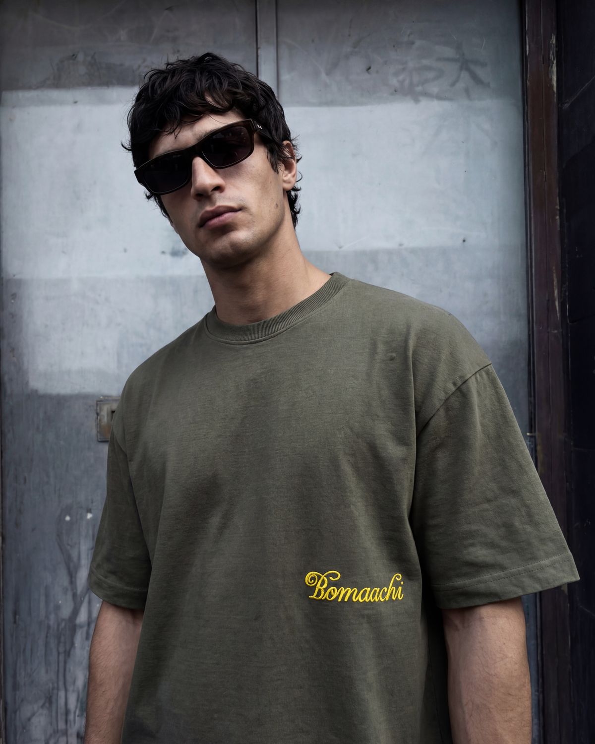 Blank Dark Grey Green T-shirt - image 3