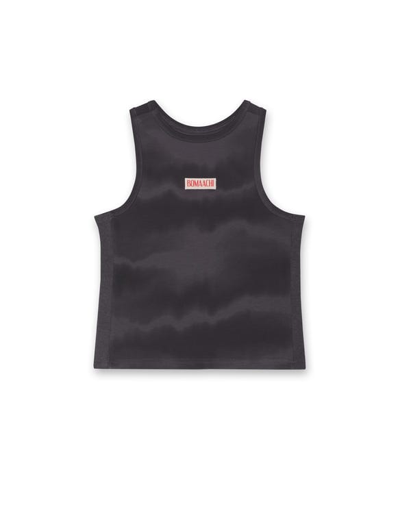 BOMAACHI — Woven Patch GREY Tank Top