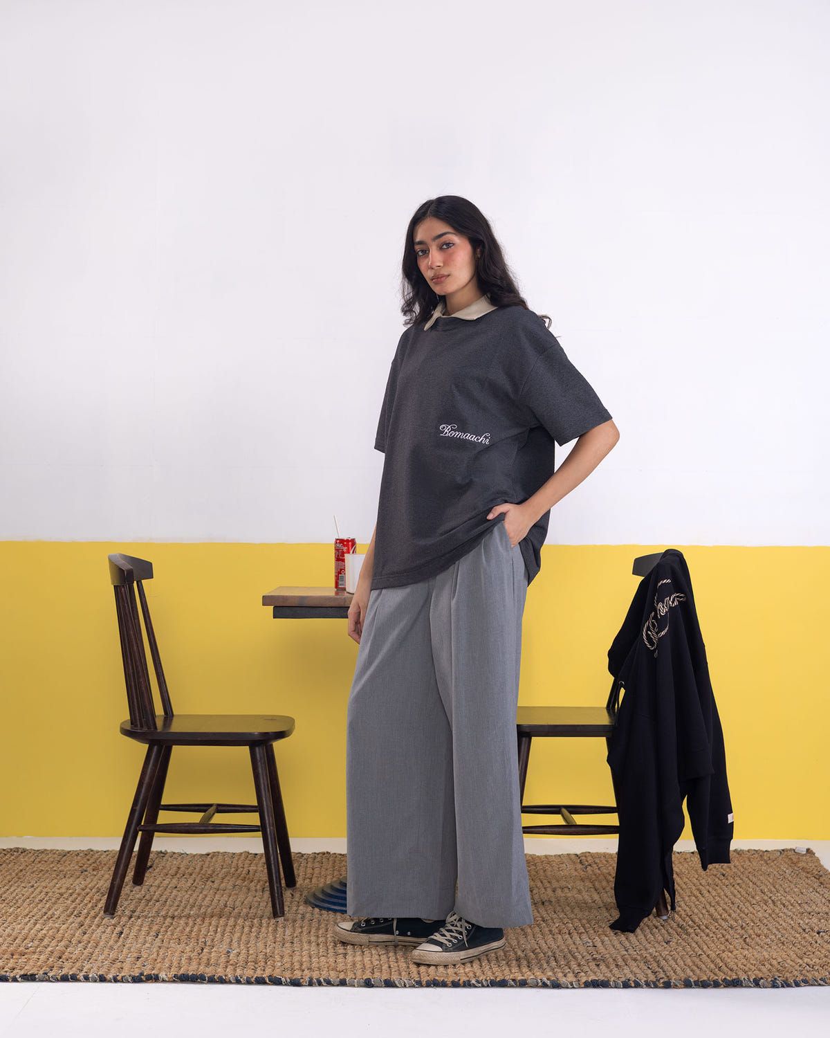 Blank Dark Melange T-shirt - image 4