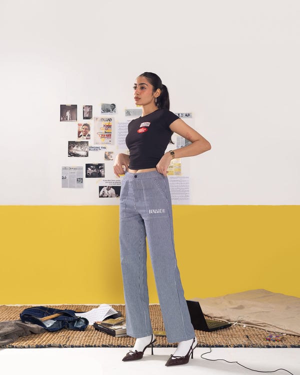BOMAACHI — Striped Cotton Pants