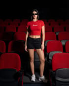 Hold My Hand Red Crop Top view 2