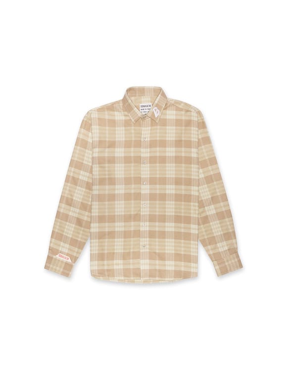 BOMAACHI — Checkered Shirt Beige