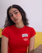 Certified Legend Red Crop Top view 4