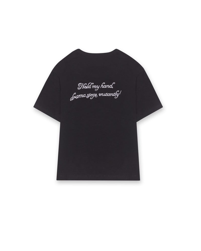 Hold My Hand Black Crop Top