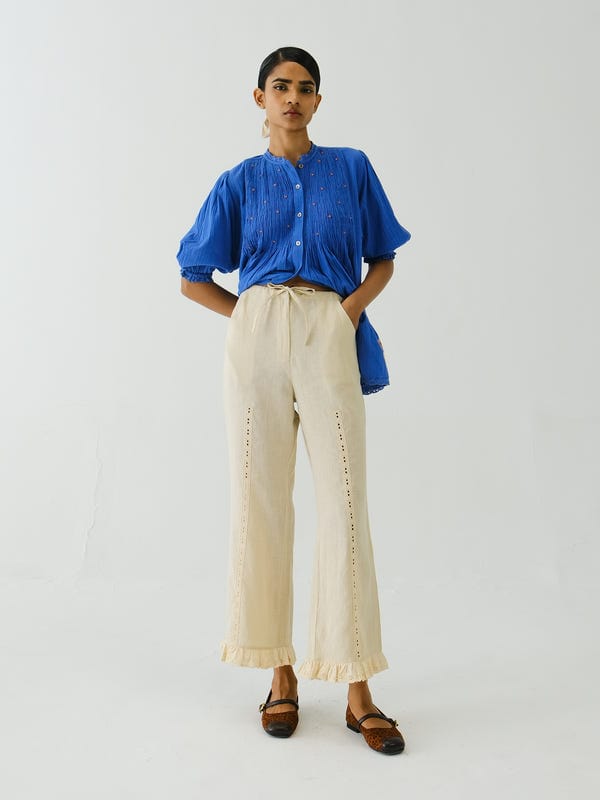 Cord — Ruffle Pants