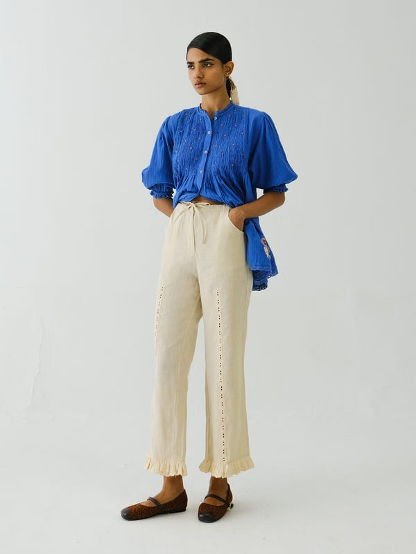 Cord — Ruffle Pants
