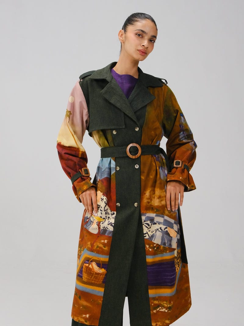 Denim Trench