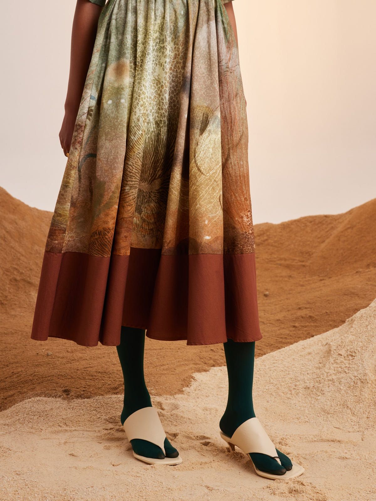Print Blocked Dress - image 6