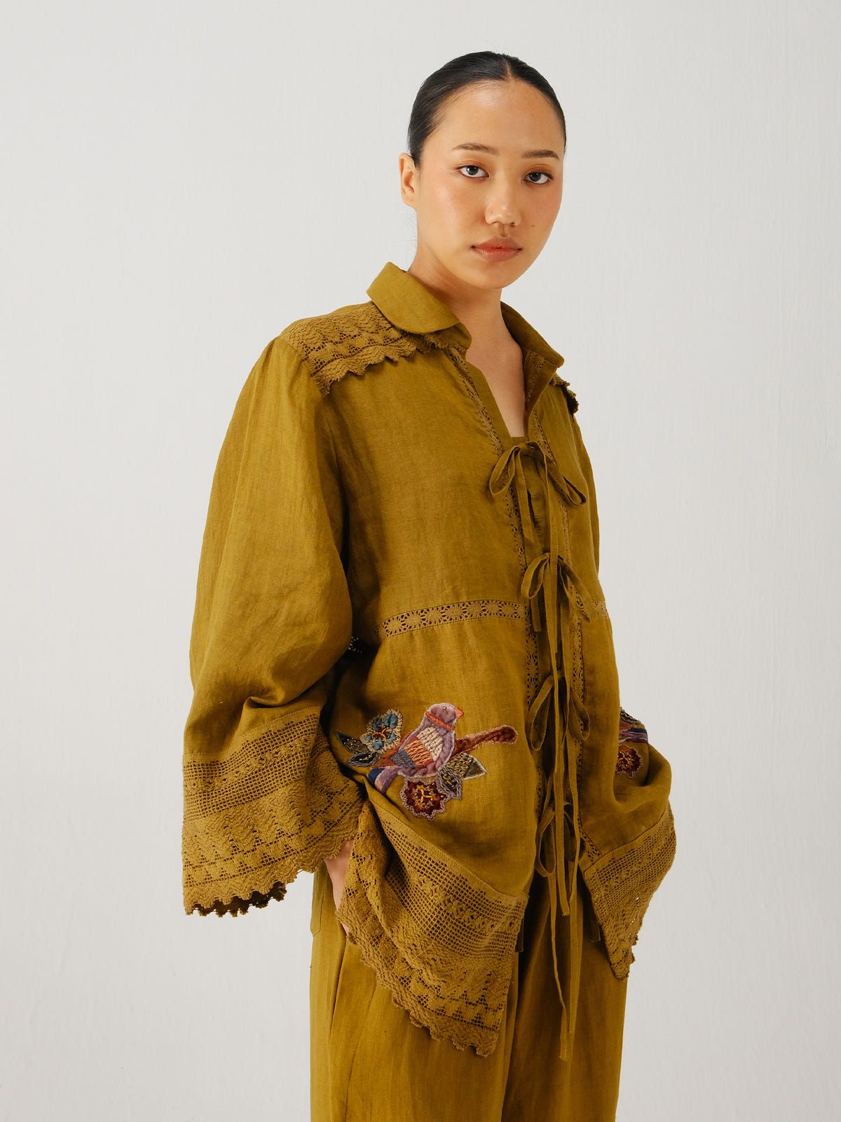 Tie up shirt - image 6