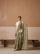 Smocked Saree view 1