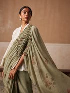 Smocked Saree view 2