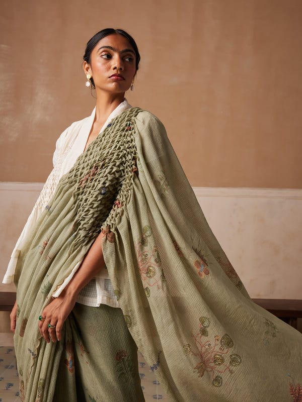 Cord — Smocked Saree