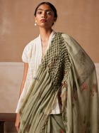 Smocked Saree view 4