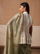 Smocked Saree view 7